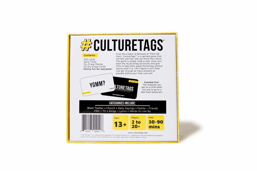 Culture Brands Card Games CultureTags
