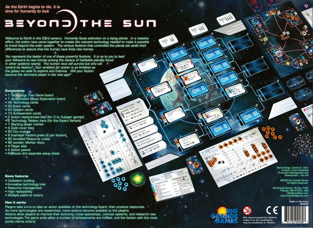 Rio Grande Games Beyond The Sun Strategy Games