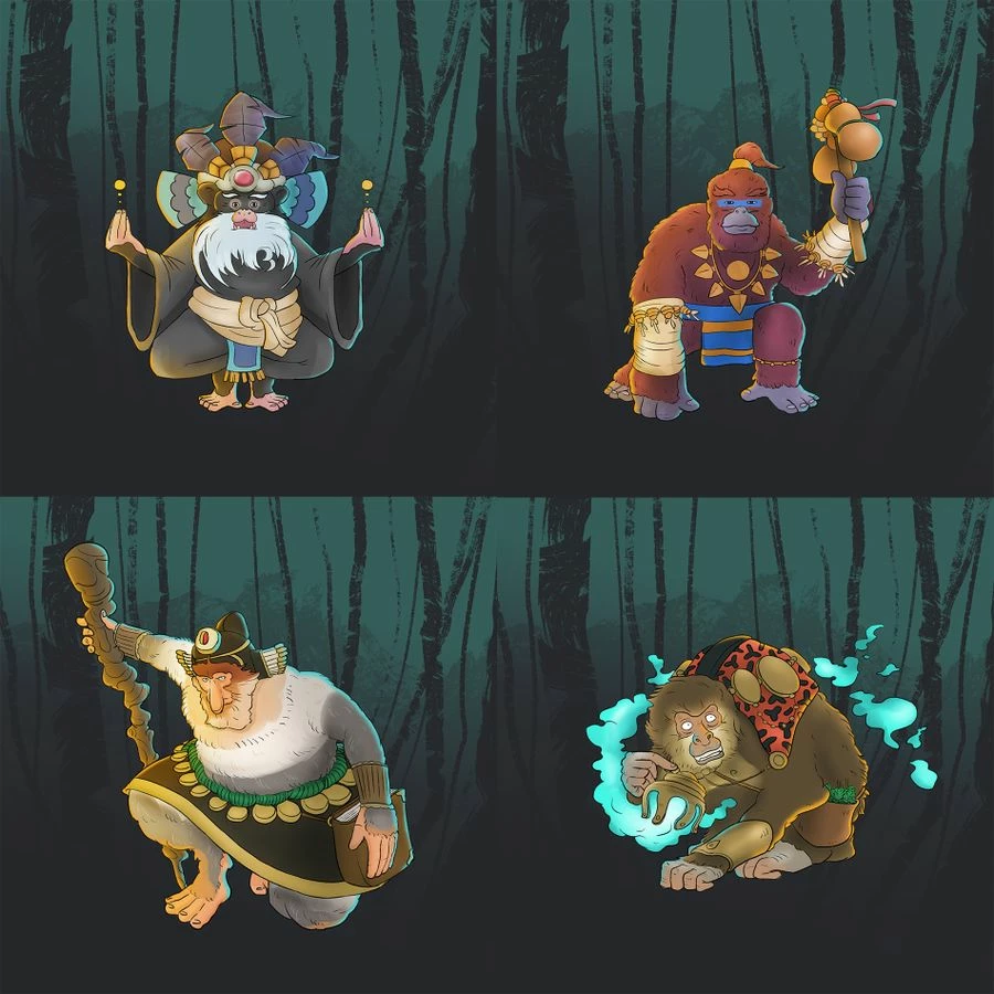 Asterisk Game Labs Mystic Monkeys Strategy Games