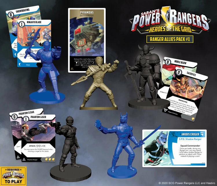 Renegade Game Studios Power Rangers Heroes Ranger Allies Pack 1