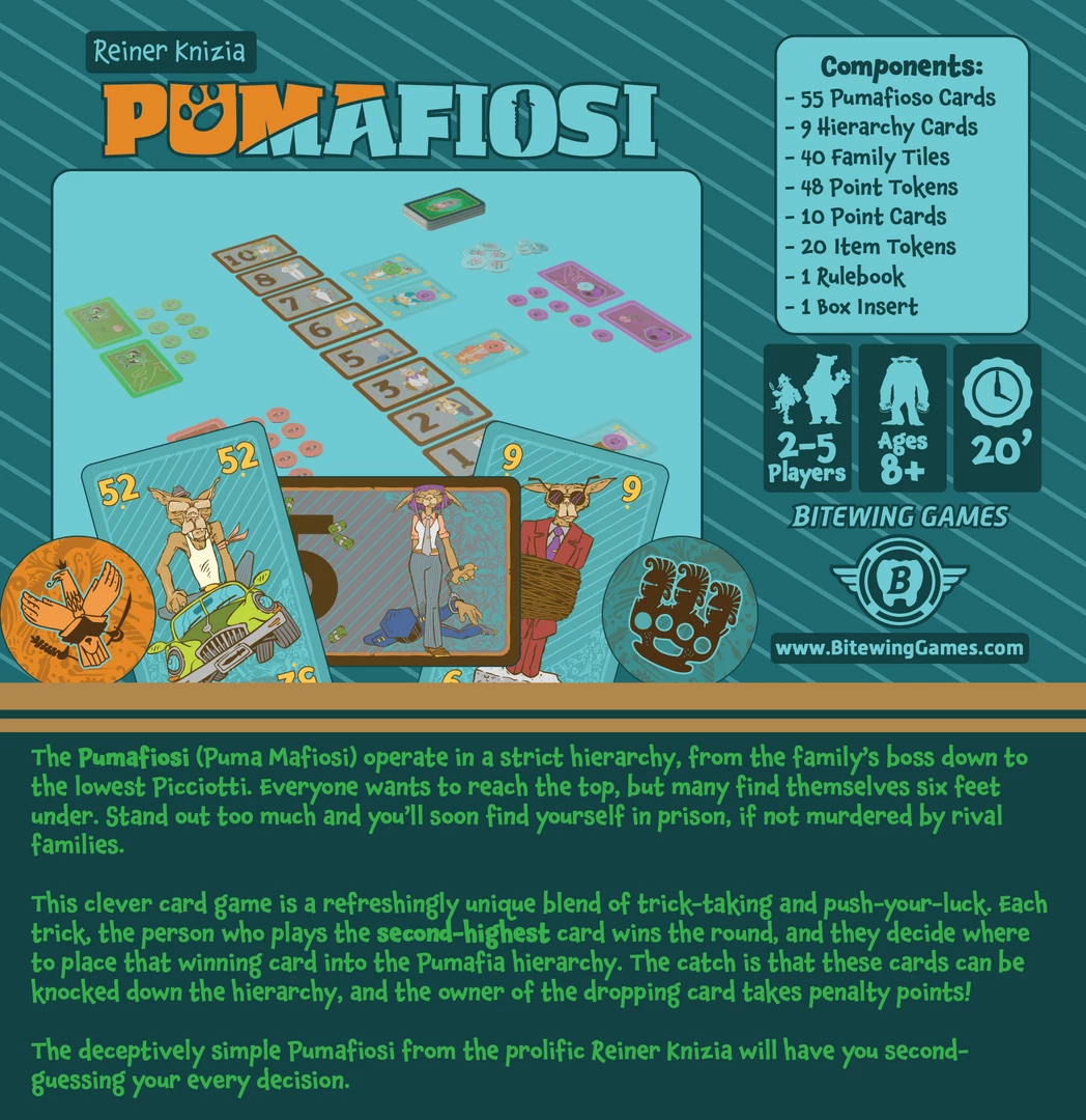 Bitewing Games Pumafiosi Card Games
